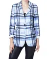 Angel Plaid Blazer In Lavender Multi In Multi