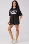 Angel Reese X Juicy Couture Angel Couture Oversized Tee Dress In Black