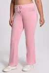 Angel Reese X Juicy Couture Plus-size Angel Couture Big Bing Velour Track Pants