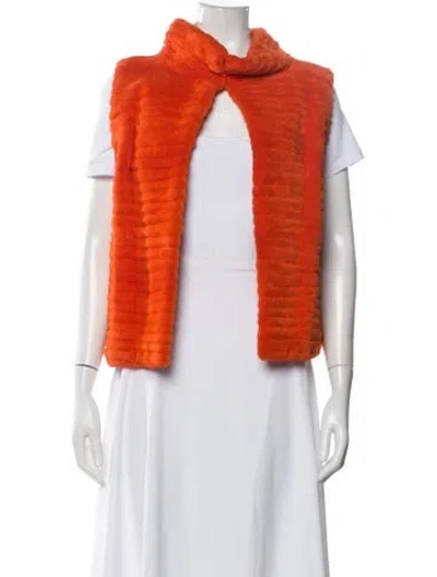 Pre-owned Angel Sanchez Vintage 2000's Vest In Orange
