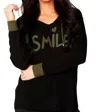 Angel Smile Hoodie In Black/moss In Multi