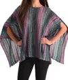 Shop Angel The Color Cut-out Poncho In Teal In Blue