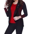 Angel Tweed Signature Wrap In Black/red In Multi