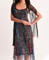 Angel Vibrant Leopard Maxi Dress In Black In Multi