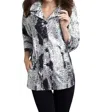 Angel White Noise Rain Jacket In Blackwhite In White