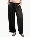 Angel Wings By Lucy Grenwich Drawstring Pants In Chocolate In Brown