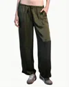 Angel Wings By Lucy Grenwich Drawstring Pants In Olive In Green