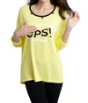 Angel Word Cloud Graphic Sweater In Yellow Multi In Multi