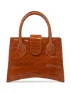 Angela Alvarez Demi Arco Tote Bag In Orange