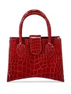 Angela Alvarez Demi Arco Tote Bag In Red