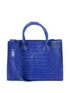 Angela Alvarez Roma Tote Bag In Blue