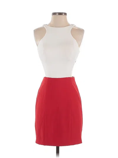 Pre-owned Angela & Alison Cocktail Dress In Red