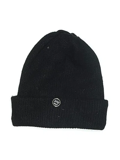 Pre-owned Angela & William Beanie Hat In Black
