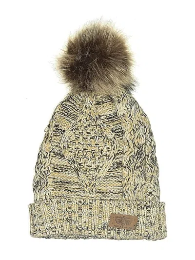 Pre-owned Angela & William Beanie Hat In Tan