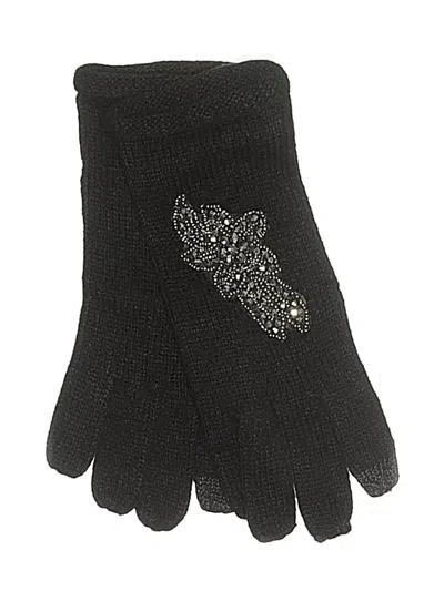 Pre-owned Angela & William Gloves In Black