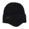 Angela & William Men's Sherpa Lined Cable Knit Winter Beanie With Ear Flap In Black