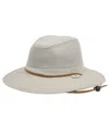Angela & William Outdoor Safari Mesh Sun Hat With Chin Cord In Gray