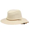 Angela & William Outdoor Safari Mesh Sun Hat With Chin Cord In Khaki
