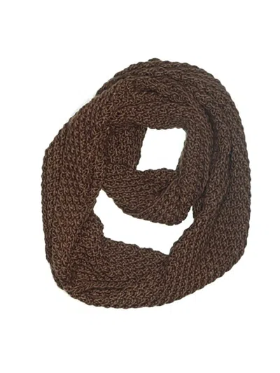 Pre-owned Angela & William Scarf In Brown