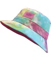 Angela & William Unisex Tie Dye Double Side Wear Reversible Bucket Hat In Mix Light Pink