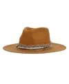 Angela & William Vintage-like Felt Fedora Ranch Hat In Lt Brown
