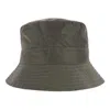 Angela & William Waterproof Packable Rain Hat With Zippered Closure In Green