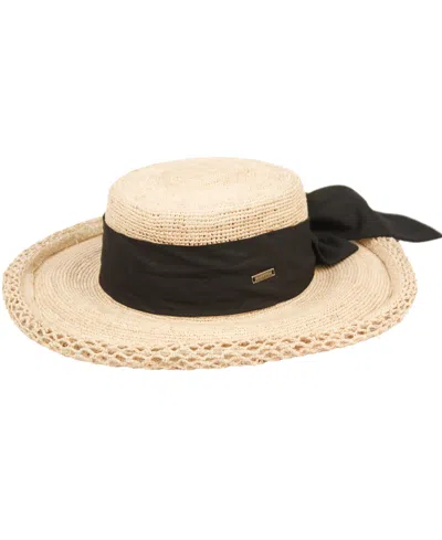 Angela & William Women's Beach Sun Straw Floppy Hat In Natural