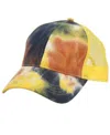 Angela & William Women's Ponytail Messy Buns Tie Dye Truck Mesh Ponycap Hat In Mix Rust