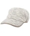 Angela & William Women's Ponytail Messy Buns Yoga Ponycap With Zipper Opening In Gray