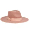 Angela & William Women's Wide Brim Felt Rancher Fedora Hat In Indi Pink