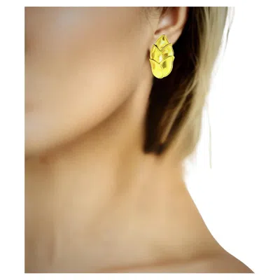Pre-owned Angela Cummings 18k Gold Vintage Earrings By , Circa 1989. In Multi
