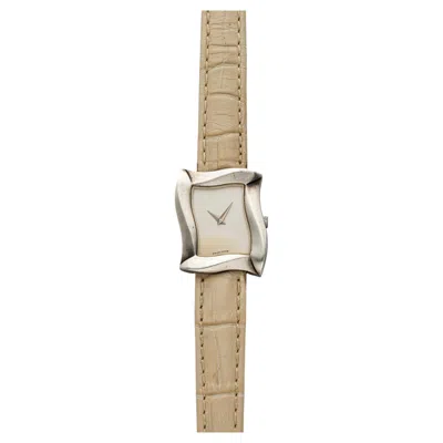 Pre-owned Angela Cummings 1990s  Dress Form Watch Sterling Silver Quartz Silver 22 Mm In Multi