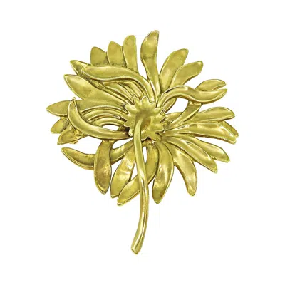 Pre-owned Angela Cummings A. Cummings 18k Yellow Gold Flower Pin