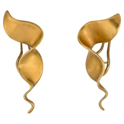 Pre-owned Angela Cummings Gold Earrings In Multiple