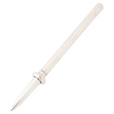 Pre-owned Angela Cummings Rare Minimal Sterling Silver Ballpoint Pen, Tiffany & Co Signed  In Beige
