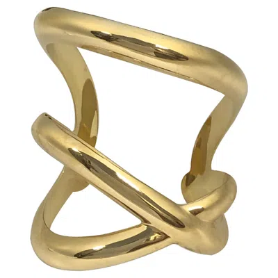Pre-owned Angela Cummings Studios Vintage 18k Large Cuff Braclet In Multi
