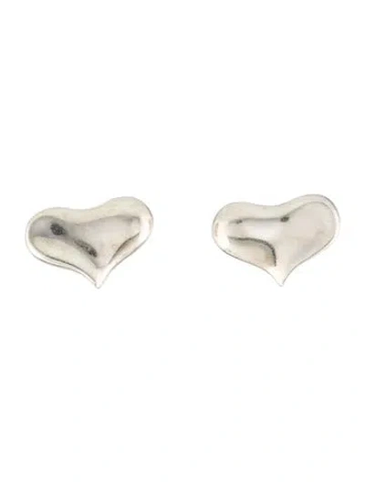 Pre-owned Angela Cummings Vintage Heart Earclips Earrings In Multi