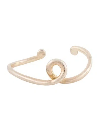 Pre-owned Angela Cummings Vintage Twisted Cuff Bracelet, 6.5" In Multi