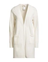 Angela Davis Woman Cardigan Cream Size L Viscose, Polyester, Polyamide
