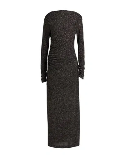 Angela Davis Woman Maxi Dress Black Size 8 Polyester, Elastane
