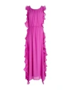 Angela Davis Woman Maxi Dress Mauve Size S Polyester In Purple