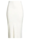 Angela Davis Woman Midi Skirt Ivory Size L Viscose, Polyester, Polyamide