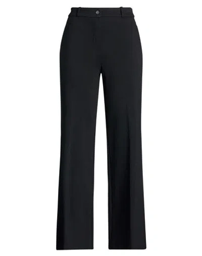 Angela Davis Woman Pants Black Size 8 Viscose, Polyamide, Elastane