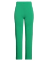 Angela Davis Woman Pants Green Size S Viscose, Polyamide In Green