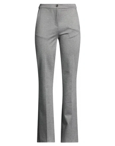 Angela Davis Woman Pants Grey Size 6 Viscose, Polyamide, Elastane In Gray