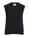 Angela Davis Woman Sweater Midnight Blue Size S Acrylic, Polyester, Wool In Blue