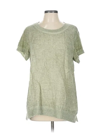 Pre-owned Angela Mara Short Sleeve T-shirt In Green