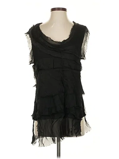 Pre-owned Angela Mara Sleeveless T-shirt In Black