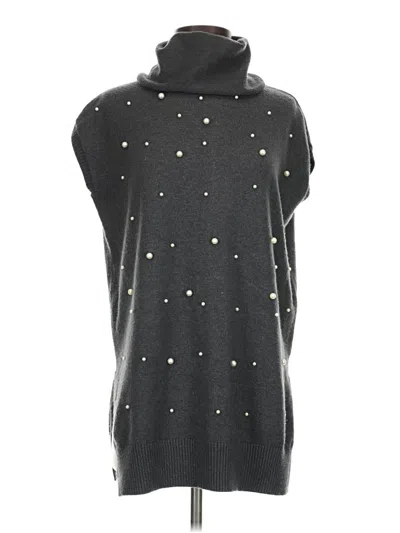 Pre-owned Angela Mara Sweater Vest In Gray