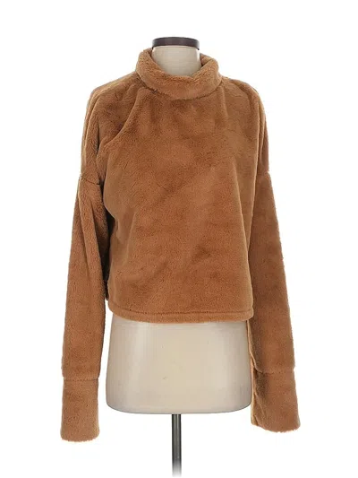 Pre-owned Angela Mara Turtleneck Sweater In Brown